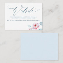Website-Card "Dusty Blue Pink Rose"