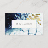 WEBSITE "CHIC GOLD NAVY UNDERWASSERSEE FISH WEDSIT VISITENKARTE (Vorderseite)