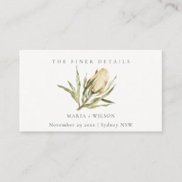 Website der Bank Bank Watercolor Floral Wedding Visitenkarte