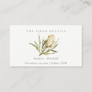 Website der Bank Bank Watercolor Floral Wedding Visitenkarte