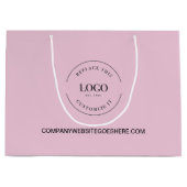 Website der benutzerdefinierten Firma Ihr Logo Pin Große Geschenktüte (Vorderseite)