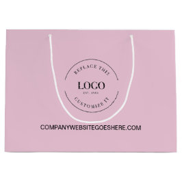 Website der benutzerdefinierten Firma Ihr Logo Pin Große Geschenktüte