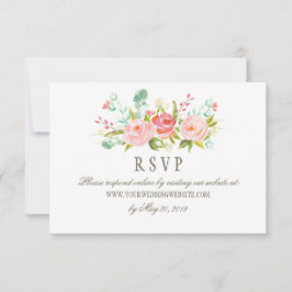 Website der Classic Rose Garden Wedding UAWG Onlin RSVP Karte