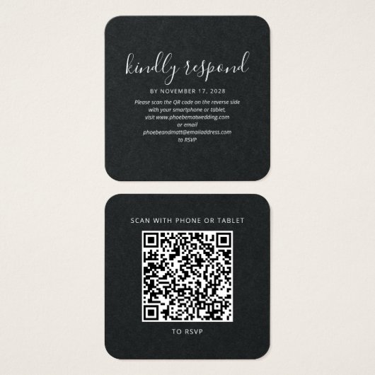 Website der Elegant Wedding QR Code UAWG (Vorne & Hinten)