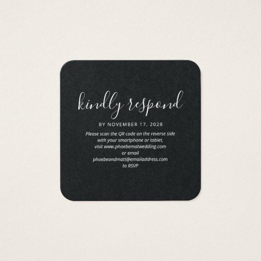 Website der Elegant Wedding QR Code UAWG (Vorderseite)