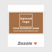 Website der Firma Brown Rectangle Vinyl Sticker (Blatt)