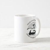 Website der Firma Custom Business Logo Kaffeetasse (VorderseiteRechts)