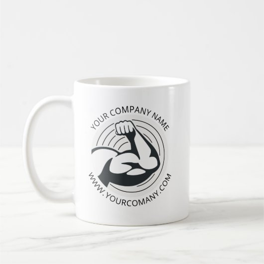 Website der Firma Custom Business Logo Kaffeetasse (Links)
