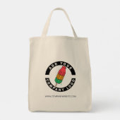 Website der Firma hinzufügen Tragetasche (Rückseite)