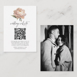 Website der Garden Wedding UAWG QR Code Foto Begleitkarte