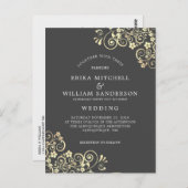 Website der Gray Gold Wedding UAWG l Postkarte (Vorne/Hinten)