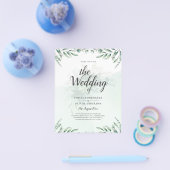 Website der Greenery Wedding Einladungen UAWG QR C Flyer (Einzeln)