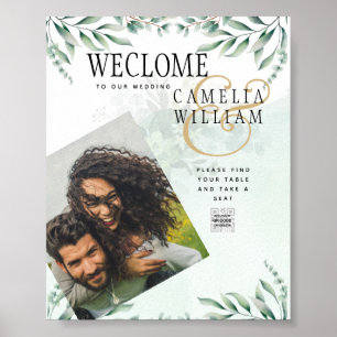 Website der Greenery Wedding Einladungen UAWG QR C Poster