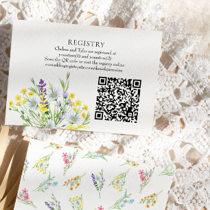 Website der Hochzeitregisterstelle und QR-Code-Wil Begleitkarte