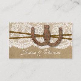 Website der Sammlung Kraft, Spitzen und Horseshoe Begleitkarte