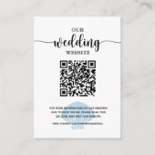 Website der Seaside Beach Blue Seashell-Registrier Begleitkarte (Vorderseite)