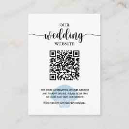 Website der Seaside Beach Blue Seashell-Registrier Begleitkarte