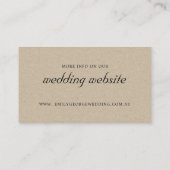 Website der Tropical Monstera Blue Foliage Visitenkarte (Rückseite)