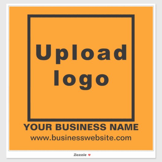 Website der Unternehmen zu Orange Large Square Vin Aufkleber (Blatt)