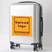 Website der Unternehmen zu Orange Large Square Vin Aufkleber (Koffer)