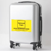 Website der Unternehmen zu Yellow Large Rectangle  Aufkleber (Koffer)