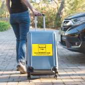 Website der Unternehmen zu Yellow Large Rectangle  Aufkleber (Koffer Insitu)