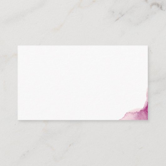 Website des Burgundy Blush Elegant Wedding / Detai Begleitkarte (Rückseite)