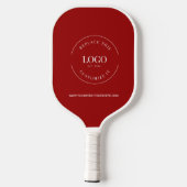 WEBSITE des Firmenlogos Einfach benutzerdefiniert Pickleball Schläger (Rückseite)