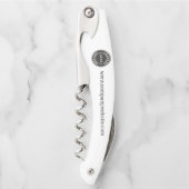 Website des Firmenlogos hinzufügen und Slogan Empl Kellnermesser (Vorderseite)