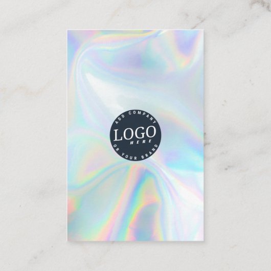 Website des Holographischen QR-Codes für soziale M Visitenkarte (Rückseite)