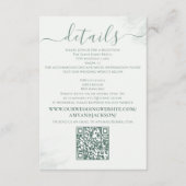 Website des Minimalistischen QR-Kodex für moderne Begleitkarte (Vorderseite)