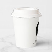 Website des Minimalistischen Unternehmens für das Pappbecher (Rechts)