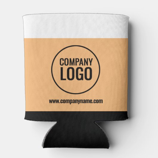 Website des modernen Logos von White Peach Black C Dosenkühler (Rückseite)