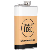 Website des modernen Logos von White Peach Black C Flachmann (Rechts)