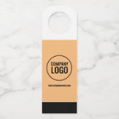 Website des modernen Logos von White Peach Black C Flaschenanhänger (Rückseite)