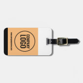 Website des modernen Logos von White Peach Black C Gepäckanhänger (Vorderseite horizontal)