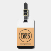 Website des modernen Logos von White Peach Black C Gepäckanhänger (Vorderseite vertikal)