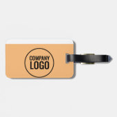 Website des modernen Logos von White Peach Black C Gepäckanhänger (Rückseite horizontal)