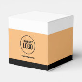 Website des modernen Logos von White Peach Black C Geschenkschachtel (Rückseite)