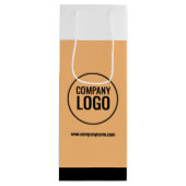 Website des modernen Logos von White Peach Black C Geschenktüte Für Weinflaschen (Vorderseite)