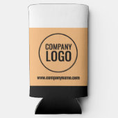 Website des modernen Logos von White Peach Black C Selters Dosenkühler (Rückseite)