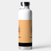 Website des modernen Logos von White Peach Black C Trinkflasche (Rechts)