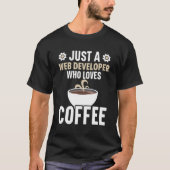 Website des Programmierers für Webentwickler-Code T-Shirt (Vorderseite)
