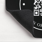 Website des Unternehmens Link QR Code Black Promot Mousepad (Ecke)