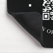 Website des Unternehmens Link QR Code Black Promot Mousepad (Ecke)