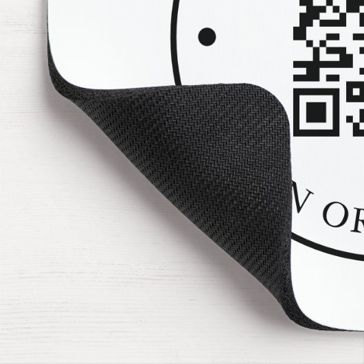 Website des Unternehmens Link QR Code Unternehmens Mousepad (Ecke)