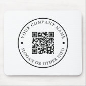 Website des Unternehmens Link QR Code Unternehmens Mousepad (Vorne)
