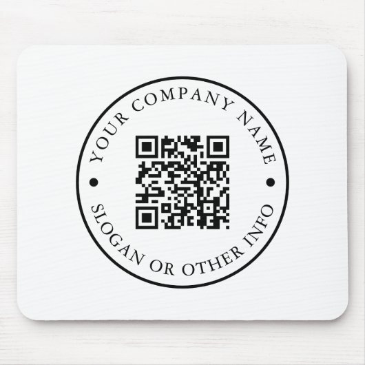 Website des Unternehmens Link QR Code Unternehmens Mousepad (Vorne)