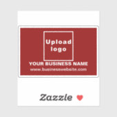 Website des Unternehmens: Red Rectangle Vinyl Stic Aufkleber (Blatt)