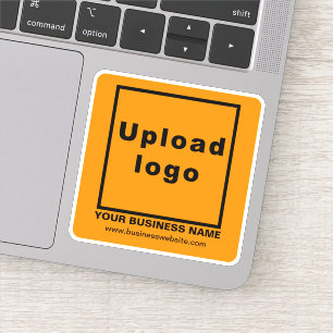Website des Unternehmens zu Orange Color Square Vi Aufkleber